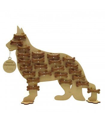 Personalised Christmas Dog Of Your Choice Pedigree Dog Treats Holder Advent Calendar
